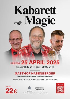 Kabarett trifft Magie Plakat